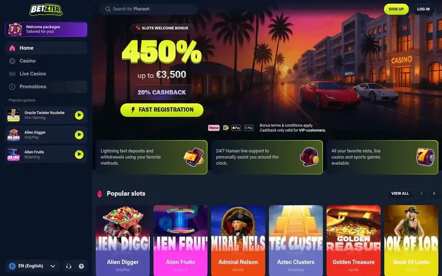 Betzter homepage